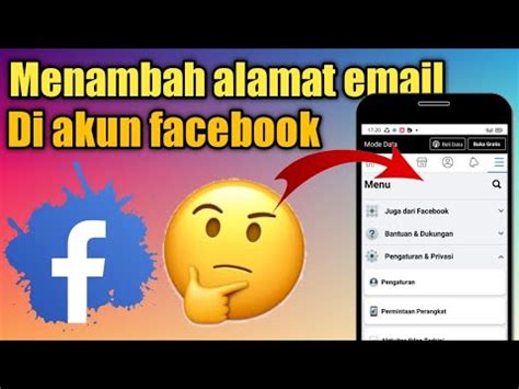 Cara Menambahkan Alamat Email Di Akun Facebook YouTube