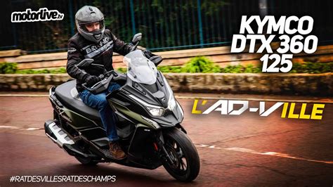 KYMCO DTX 360 125 TEST MOTORLIVE YouTube