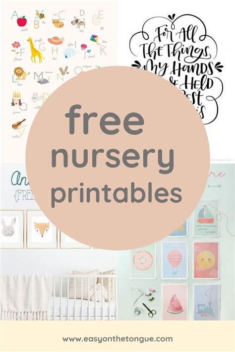 Free Nursery Printables That Ll Look Good In Every Baby S Room