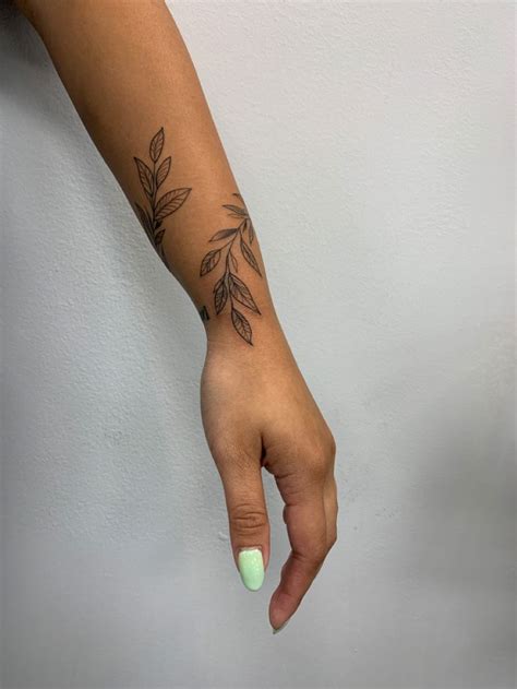 Wrap Around Leaf Tattoo Wrap Around Wrist Tattoos Around Arm Tattoo