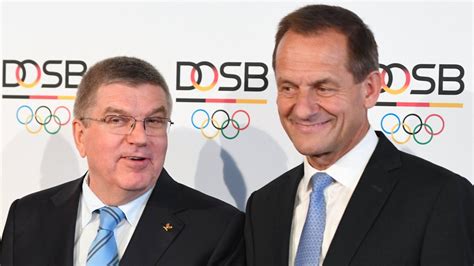 IOC Präsident Thomas Bach schickt scharfen Brief an DOSB