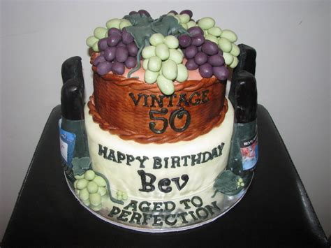 Aged To Perfection Wine Cake For A 50th Birthday Celebration