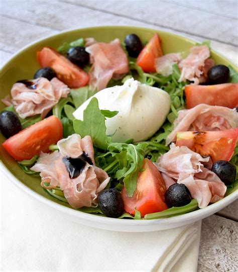 Salade Met Burrata En Parmaham Met Low Fodmap Optie