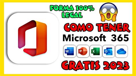 COMO TENER OFFICE 365 GRATIS Y COMPLETO 2023 WORD EXCEL POWER POINT