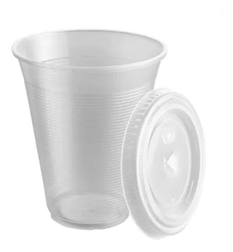 Vaso De Plástico Transparente Reyma 12 Con Tapa C 50 Pzas MercadoLibre