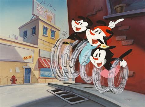 Animaniacs Original Production Cel Yakko Wakko And Dot Clampett Studio