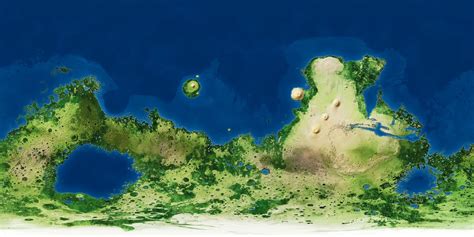 Köppen climate map of a terraformed Mars (procedural generation, so ...