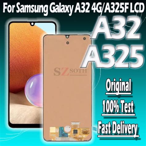 Original A32 4G Screen For Samsung Galaxy A32 4G A325 A325F SM A325FDS