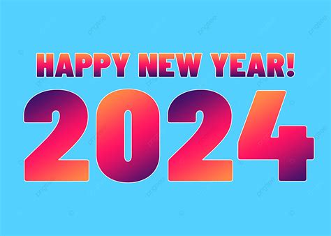 Simple Color Gradient 2024 Year Of The Dragon New Year Holiday