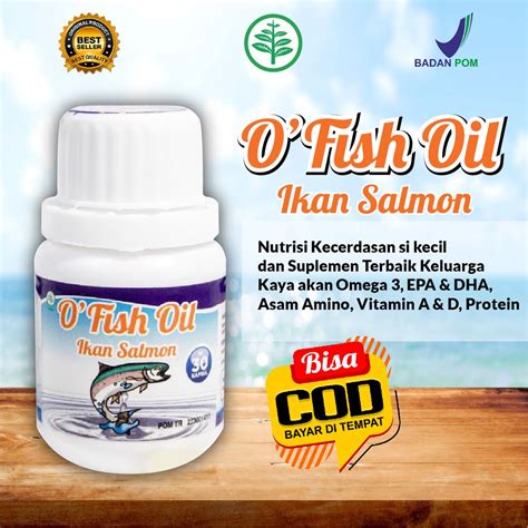 Jual O Fish Oil Minyak Ikan Salmon Omega 3 Salmon Fish Lever Oil