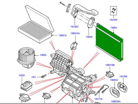 Genuine Land Rover Air Conditioning Evaporator Lr Range Rover Sport