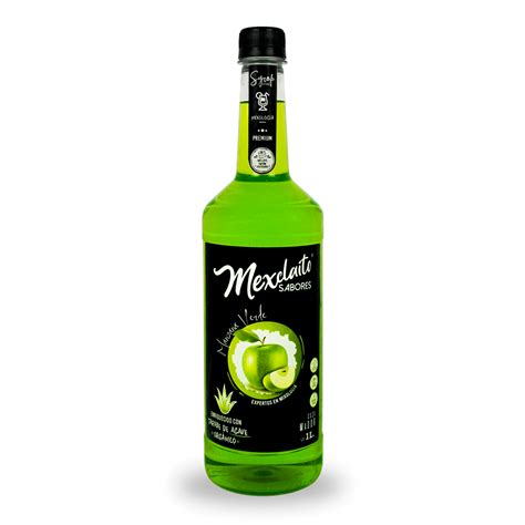 Mexclaito Premium Jarabe Syrop Sabor Manzana Verde Litro Casa