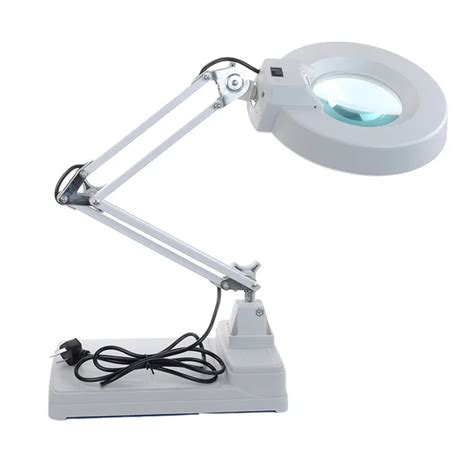 X X X Hd Led Magnifier Lamp Loupes Glass Lens Desktop Magnifying