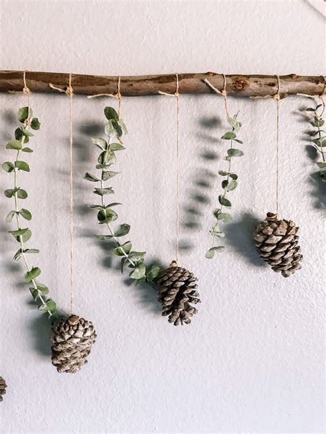 Pine Cone Wall Decor Pine Cone Hanging Pine Cone Wall Etsy