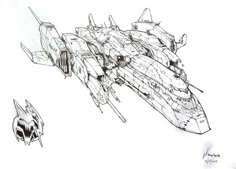 Sci Fi Spaceship Drawing - Drawing.rjuuc.edu.np