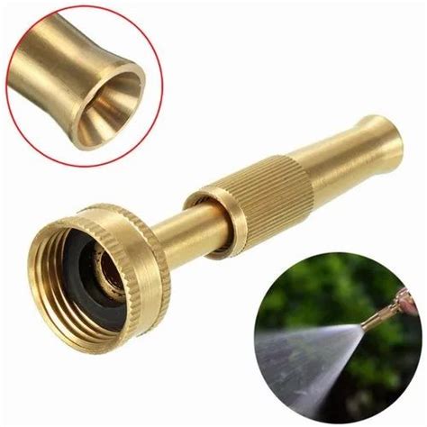 Garden Brass Adjustable Spray Nozzle, For normal water pipe, Size: 3/4 ...