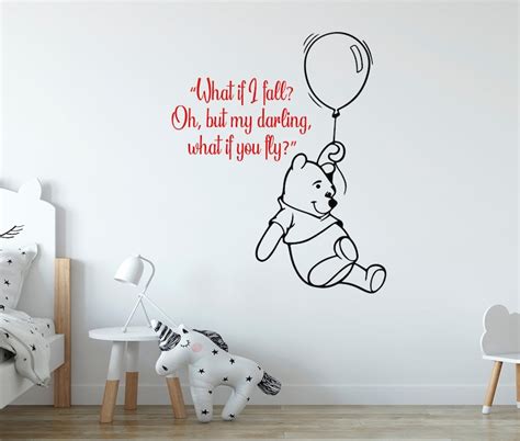 Classic Pooh Wall Decal For Nursery Decor Winnie The Pooh Etsy Australia