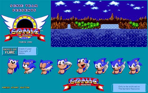 Sonic 1 Title Sprites by AmmarZakwan-Md on DeviantArt