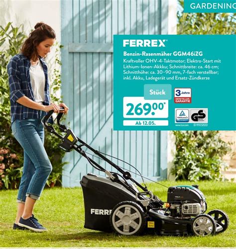 Abnutzen Tektonisch Festival Aldi Rasenm Her Ferrex Benzin Unertr Glich