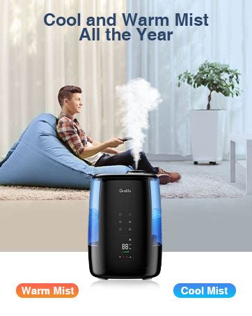 Amazon Humidifiers For Bedroom Grelife L Ultrasonic Warm And Cool