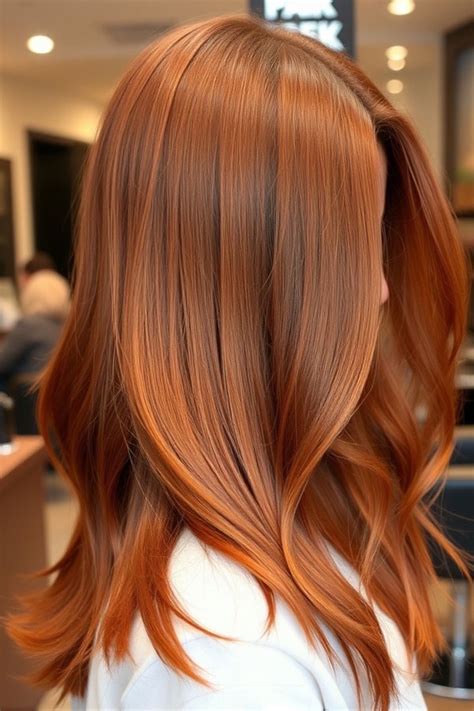 25 Cute Pumpkin Hair Colour Ideas For Fall Soft Auburn Pumpkin Layers