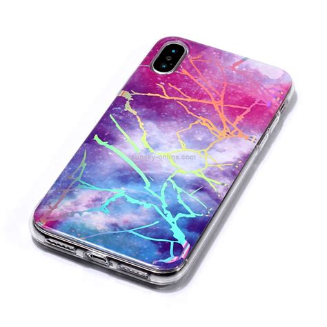 SUNSKY สำหรบเคส iPhone XS Max Shiny Laser TPU