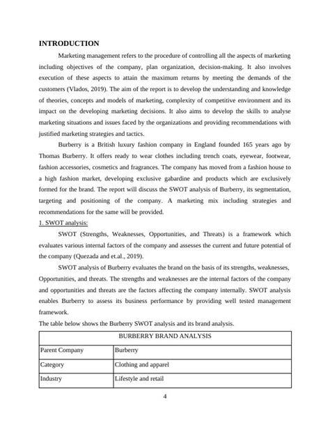 Marketing Management Swot Analysis Stp Marketing Mix And