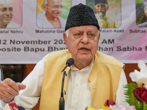 Jammu Kashmir Farooq Abdullah Re Elected National Conference President