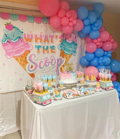 Whats The Scoop Ice Cream Themed Baby Shower Ideas Baby Shower