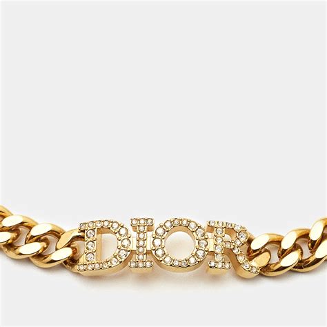 Dior Diorevolution Crystals Gold Tone Bracelet I 2024