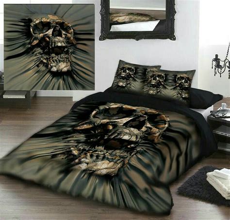 Colcha Skull Bedroom Skull Bedding Skull Bedding Sets