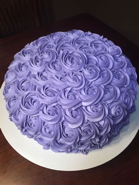 12 Rosette Cake Made Using Wilton 1m Tip Rosette Cake How To Make