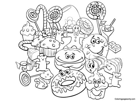 Candyland Coloring Pages Are A Great Way For Kids To Enjoy