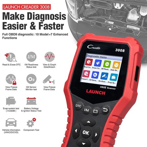 LAUNCH Creader 3008 Engine Misfire Diagnostic