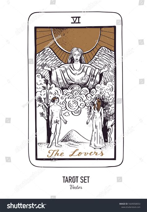 Vector Hand Drawn Tarot Card Deck Stock Vector Royalty Free 1669058053