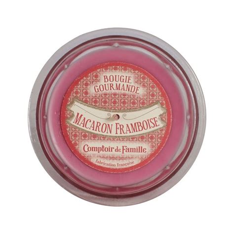 Bougie Gourmande Macaron Framboises Comptoir De Famille Maisons De