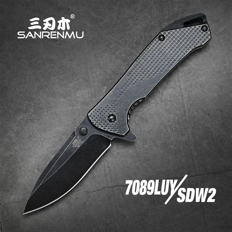 Sanrenmu Luc Outdoor Pocket Folding Knife Camping Hunting Fishing