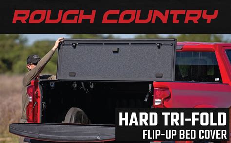 Amazon Rough Country Hard Tri Fold Flip Up Truck Bed Tonneau Cover