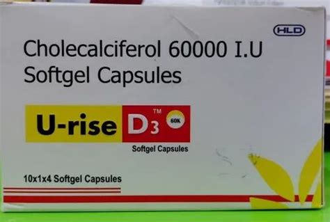 U Rise D Cholecalciferol I U Softgel Capsules X X At Rs