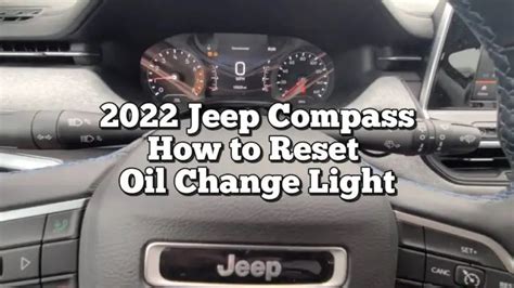 How To Reset Oil Light On Jeep Compass Vehiclers