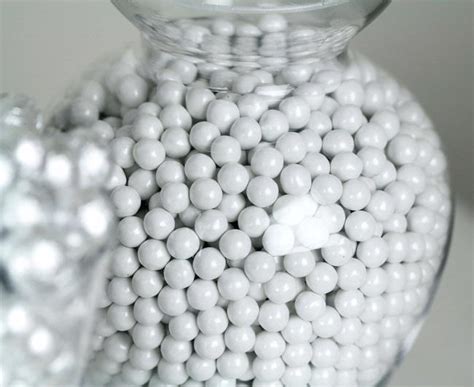 Pearlized White Shimmer Candy Coated Chocolate Balls • Oh Nuts®