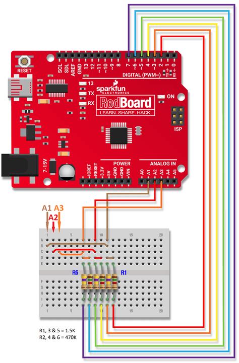 Arduino Component Tester Schematic