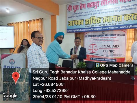 Legal Aid Program Sri Guru Tegh Bahadur Khalsa College