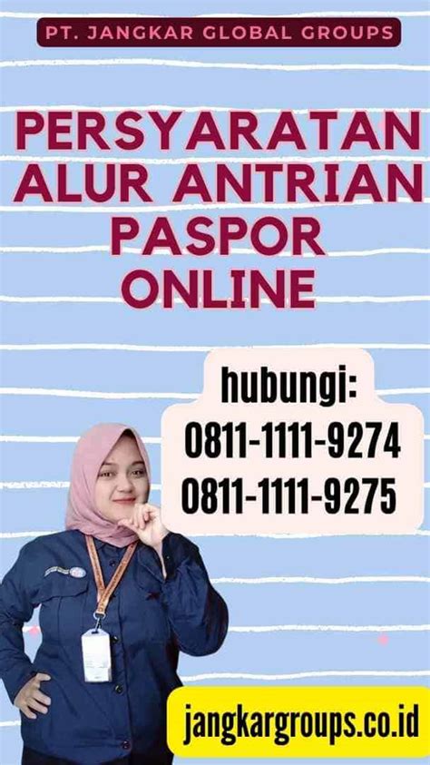 Alur Antrian Paspor Online Jangkar Global Groups