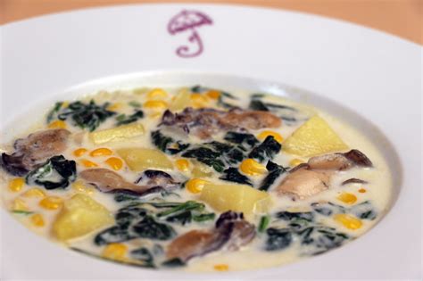 Oyster Chowder with Potatoes, Spinach, and Corn | KQED