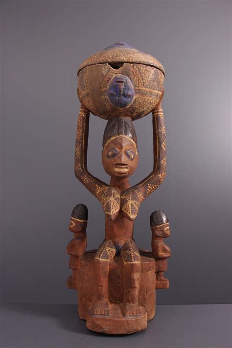 Yoruba statue 16946 African Jar Yoruba Tribal art nigéria