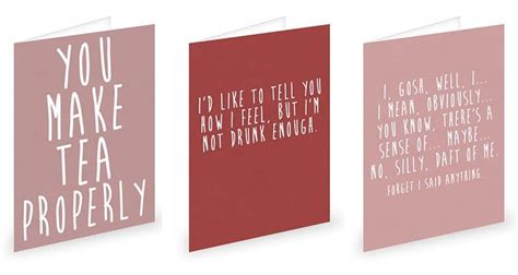 10 Valentine's Day Cards For British People And The Emotionally Stunted