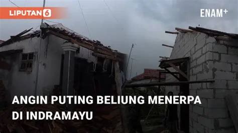 Video Angin Puting Beliung Menerpa Di Indramayu Anggota Tni Turun