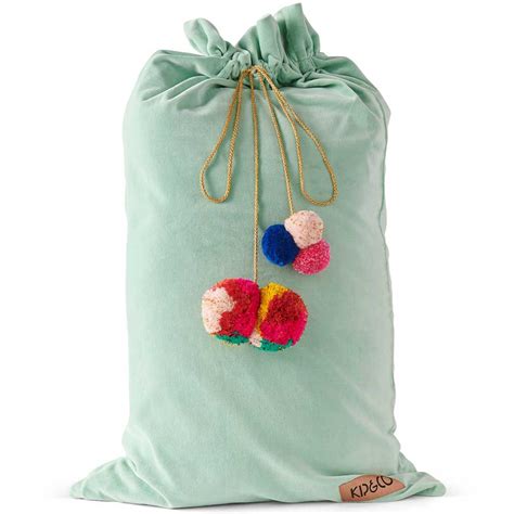 kipco sweet pea velvet santa sack luxah gifts  homewares