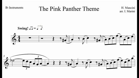 The Pink Panther Theme Easy Q76 Youtube